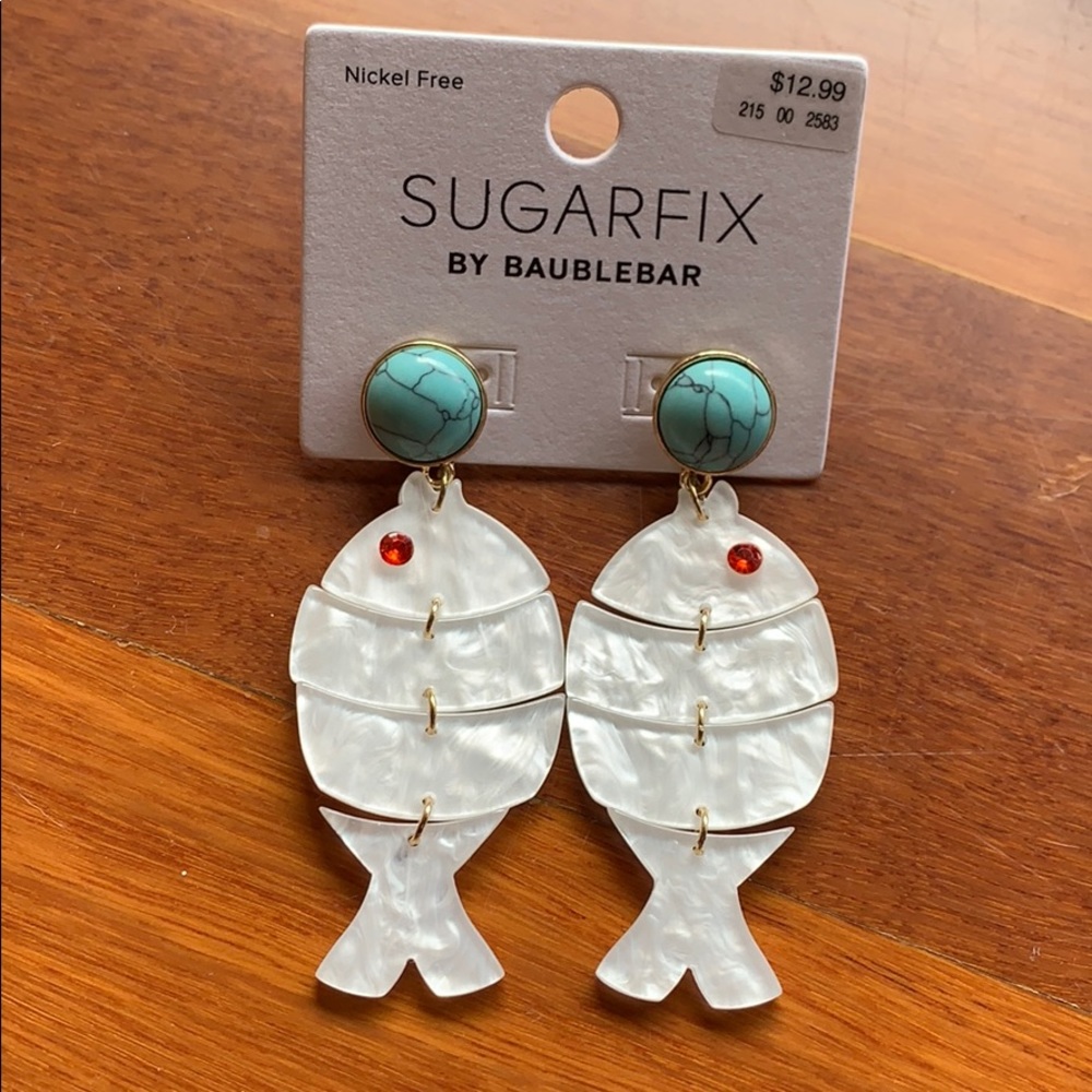 Nautical fish earring NWT